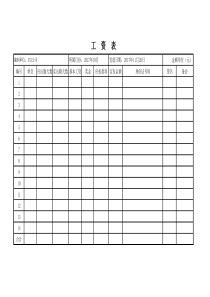 工资表模板(适合大多数企业)