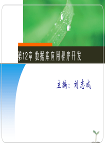 Oracle第12章数据库应用程序开发