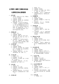 24.运动会比赛项目和比赛规则