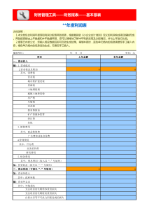 利润及利润分配表-年报