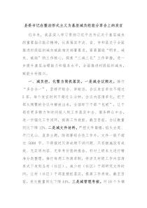 (领导发言)县委书记在整治形式主义为基层减负经验分享会上的发言