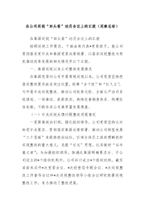 在公司巡视回头看动员会议上的汇报巡察总结