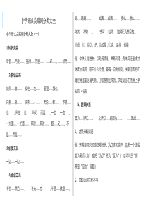 小学语文关联词分类大全