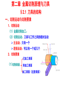 机械制造技术基础 金属切削原理与刀具