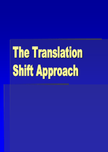 TranslationShiftApproach