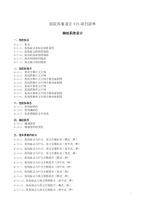 医院形象设计VIS项目清单