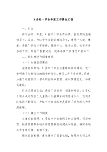 X县红十字会年度工作情况汇报