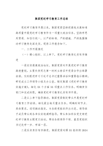 集团党纪学习教育工作总结