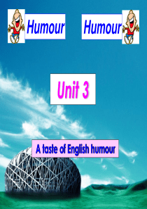 高中英语必修4-Unit3-A-taste-of-English-humour课件(人教新课标)