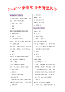 cadence操作常用快捷键总结