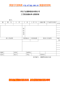 0901-06工艺更改通知单