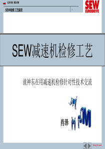 SEW减速机检修工艺流程