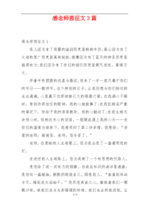 感念师恩征文3篇