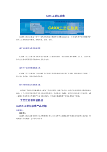 CAXA工艺汇总表