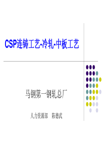 CSP连铸-冷轧-中板工艺(一扎总厂)