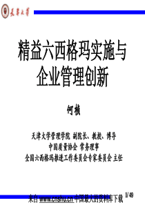 精益六西格玛实施与企业管理创新(ppt 49)(1)