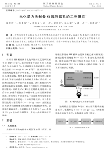 PDF-电化学方法制备犛犻阵列微孔的工艺研究