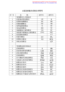 电气安装英文字说明