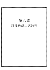 跳汰选煤工艺流程(pdf 89)