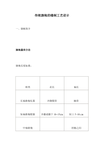 传统旗袍的缝制工艺设计13(1)