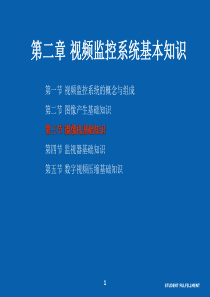 安防系统规范与技术 5 视频监控系统基本知识