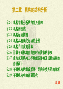 机械原理课件 第二章