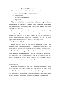 机械外文翻译材料的机械加工性
