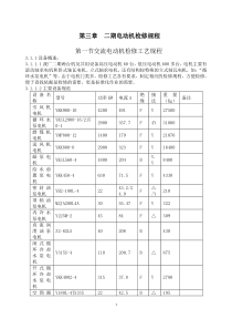 电气检修规程(二期电动机)