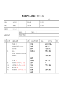 纳米加工平台工艺申请表