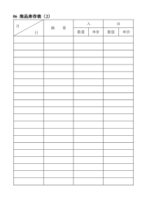 06商品库存表(2)