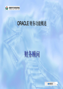 ORACLE财务功能概述