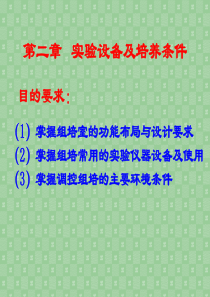 2 植物组织培养实验设备及培养条件