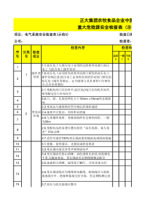 电气系统安全检查表 (原创5)