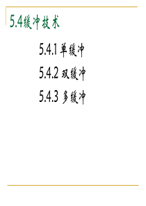 ch5-54缓冲技术55驱动调度技术56设备分配57虚拟设