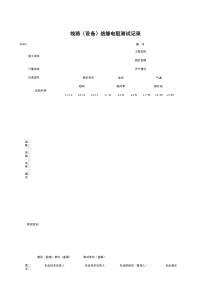 D0401_线路（设备）绝缘电阻测试记录