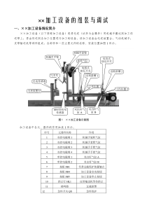 加工设备的组装与调试修改版