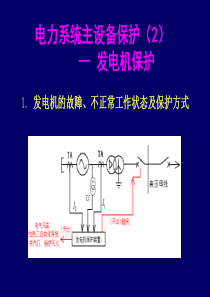 发电机-主设备保护