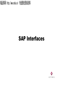 SAPInterfaceOverview