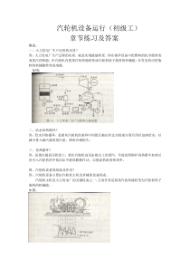 汽轮机设备运行(初级工)