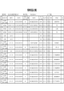 特种设备台账