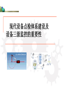 现代设备点检体系建设及三级监控的重要性