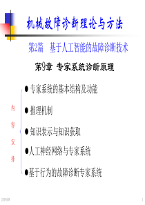 机械故障诊断学钟秉林第9章专家系统诊断原理