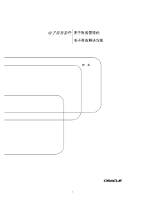 oracle财务解决方案