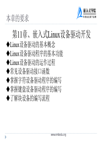 第11章 嵌入式Linux设备驱动开发