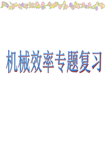 机械效率专题复习