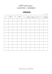 设备预算实绩比较表