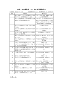 起重设备检查表