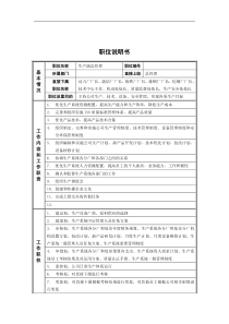 新华信-德龙钢铁生产副总经理职位说明书