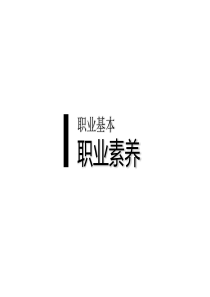 职业基本·职业素养