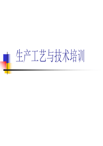 生产技术与工艺培训（PPT45页)